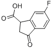 2,3-二氢-6-氟-3-氧代-1H-茚-1-羧酸结构式_869722-94-1结构式