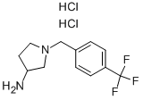 1-(4-三氟甲基苄基)-吡咯烷-3-胺双盐酸盐结构式_869747-17-1结构式