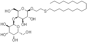(十八烷基硫乙基)-4-O-(α-D-吡喃半乳糖基)-β-D-吡喃半乳糖苷结构式_87019-34-9结构式