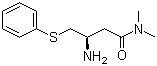 (R)-3-氨基-N,N-二甲基-4-(苯基硫代)丁酰胺结构式_870812-31-0结构式