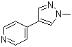 4-(1-甲基-1H-吡唑-4-基)吡啶结构式_870863-00-6结构式