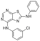N7-(3-氯苯基)-n2-苯基噻唑并[5,4-d]嘧啶-2,7-二胺结构式_871266-94-3结构式