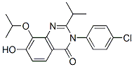 3-(4-氯苯基)-7-羟基-8-(1-甲基乙氧基)-2-(1-甲基乙基)-4(3H)-喹唑啉酮结构式_871814-23-2结构式