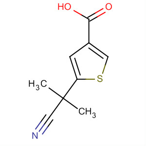 5-(1-氰基-1-甲基乙基)噻吩-3-羧酸结构式_872091-99-1结构式