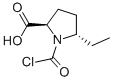 反式-(9ci)-1-(氯羰基)-5-乙基-D-脯氨酸结构式_87251-08-9结构式