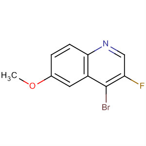 4-溴-3-氟-6-甲氧基喹啉结构式_872714-63-1结构式