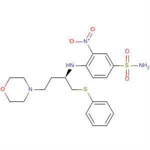 4-[[(1R)-3-(4-吗啉)-1-[(苯基硫代)甲基]丙基]氨基]-3-硝基苯磺酰胺结构式_872866-28-9结构式