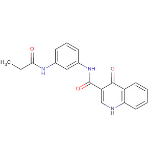 4-氧代-n-(3-丙酰基氨基苯基)-1H-喹啉-3-羧酰胺结构式_873050-97-6结构式