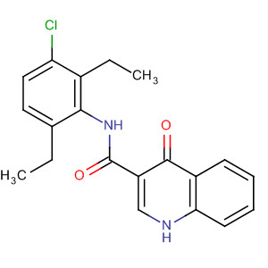 N-(3-氯-2,6-二乙基-苯基)-4-氧代-1H-喹啉-3-羧酰胺结构式_873051-07-1结构式
