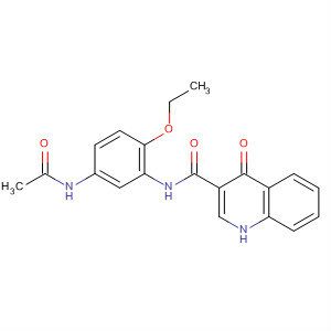 N-(5-乙酰基氨基-2-乙氧基-苯基)-4-氧代-1H-喹啉-3-羧酰胺结构式_873051-48-0结构式
