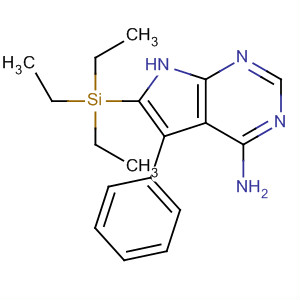 5-苯基-6-(三乙基甲硅烷基)-7-H-吡咯并[2,3-d]嘧啶-4-胺结构式_873078-75-2结构式