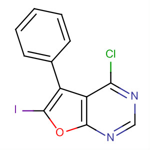 4-氯-6-碘-5-苯基-呋喃并[2,3-d]嘧啶结构式_873306-41-3结构式
