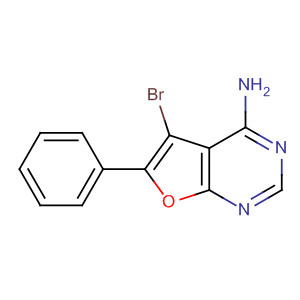 4-氨基-5-溴-6-苯基-呋喃并[2,3-d]嘧啶结构式_873306-44-6结构式