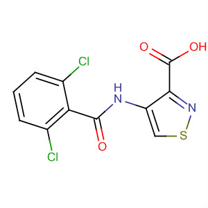 4-(2,6-二氯-苯甲酰基氨基)-异噻唑-3-羧酸结构式_874288-80-9结构式