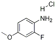 2-氟-4-甲氧基苯胺盐酸盐结构式_874959-93-0结构式