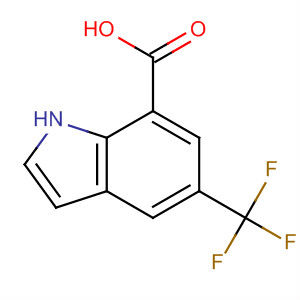 5-(三氟甲基)-1H-吲哚-7-羧酸结构式_875306-19-7结构式