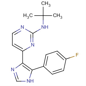 N-叔丁基-4-(4-(4-氟苯基)-1H-咪唑-5-基)嘧啶-2-胺结构式_876521-38-9结构式