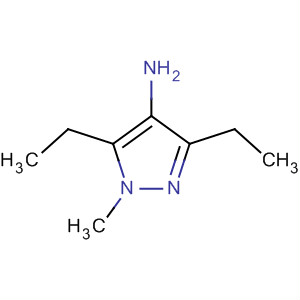 3,5-二乙基-1-甲基-1H-吡唑-4-胺结构式_87675-34-1结构式