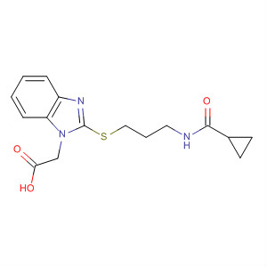 {2-[3-(环丙烷羰基-氨基)-丙基磺酰基]-苯并咪唑-1-基}-乙酸结构式_877625-59-7结构式