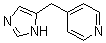 Pyridine, 4-(1H-imidazol-4-ylmethyl)-Structure,87976-03-2Structure Pyridine, 4-(1H-imidazol-4-ylmethyl)- Structure,87976-03-2Structure