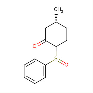 (5R)-5-甲基-2-(苯基亚磺酰基)-环己酮结构式_88154-77-2结构式
