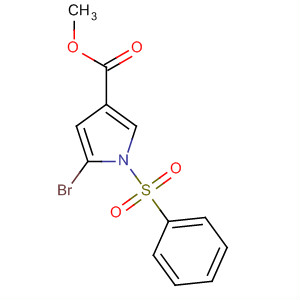 5-溴-1-(苯基磺酰基)-1H-吡咯-3-羧酸甲酯结构式_881673-80-9结构式