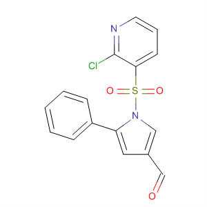 1-(2-氯吡啶-3-基磺酰基)-5-苯基-1H-吡咯-3-甲醛结构式_881676-96-6结构式