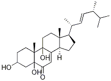 3,5,9-三羟基麦角甾烷-7,22-二烯-6-酮结构式_88191-14-4结构式