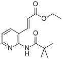 3-(2-三甲基乙酰胺基-3-吡啶基)丙烯酸乙酯结构式_882029-13-2结构式