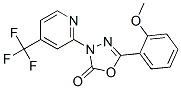 5-(2-甲氧基苯基)-3-[4-(三氟甲基)-2-吡啶]-1,3,4-噁二唑-2(3H)-酮结构式_883010-12-6结构式