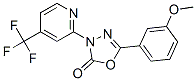 5-(3-甲氧基苯基)-3-[4-(三氟甲基)-2-吡啶]-1,3,4-噁二唑-2(3H)-酮结构式_883010-27-3结构式