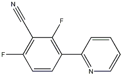 2,6-二氟-3-(吡啶-2-基)苯甲腈结构式_883106-18-1结构式