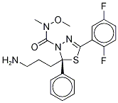 (2S)-2-(3-氨基丙基)-5-(2,5-二氟苯基)-N-甲氧基-N-甲基-2-苯基-1,3,4-噻二唑-3(2H)-羧酰胺结构式_885060-09-3结构式