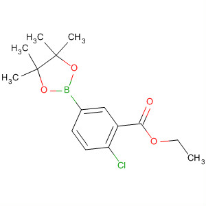 2-氯-5-(4,4,5,5-四甲基-1,3,2-二噁硼烷-2-基)苯甲酸乙酯结构式_885067-50-5结构式