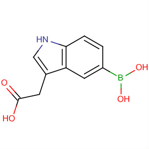 5-硼-1H-吲哚-3-乙酸结构式_885068-06-4结构式