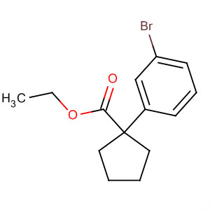 1-(3-溴苯基)环戊烷羧酸乙酯结构式_885068-62-2结构式