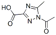 (7ci)-1-乙酰基-5-甲基-1H-1,2,4-噻唑-3-羧酸结构式_88513-02-4结构式