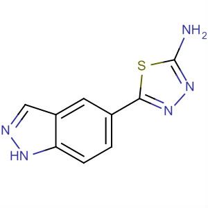 5-(1H-吲唑-5-基)-1,3,4-噻二唑-2-胺结构式_885222-34-4结构式