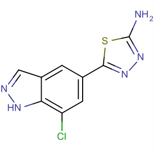 5-(7-氯-1H-吲唑-5-基)-1,3,4-噻二唑-2-胺结构式_885222-71-9结构式