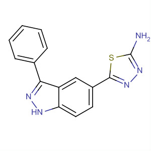5-(3-苯基-1H-吲唑-5-基)-1,3,4-噻二唑-2-胺结构式_885222-85-5结构式