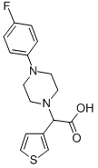 [4-(4-氟苯基)哌嗪-1-基]噻吩-3-乙酸结构式_885276-75-5结构式