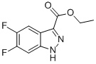 5,6-二氟-1H-吲唑-3-羧酸乙酯结构式_885279-04-9结构式