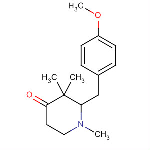 2-(4-甲氧基苄基)-1,3,3-三甲基-4-哌啶酮结构式_88532-25-6结构式