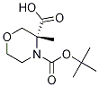 3-甲基吗啉-3,4-二羧酸-(R)-4-叔丁酯结构式_885321-46-0结构式