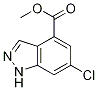 6-氯-1H-吲唑-4-羧酸甲酯结构式_885519-72-2结构式