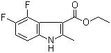 4,5-二氟-2-甲基吲哚-3-羧酸乙酯结构式_886362-67-0结构式