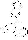 1-(1H-吲哚-3-基)-2-(吡咯烷-1-基)乙基(甲基)氨基甲酸苄酯结构式_886363-10-6结构式