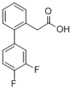 2-联苯-3,4-二氟乙酸结构式_886363-33-3结构式