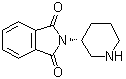 3-(R)-哌啶基邻苯二甲酰亚胺盐酸盐结构式_886588-61-0结构式