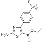 2-氨基-4-(4-(三氟甲基)苯基)噻唑-5-羧酸乙酯结构式_887267-75-6结构式